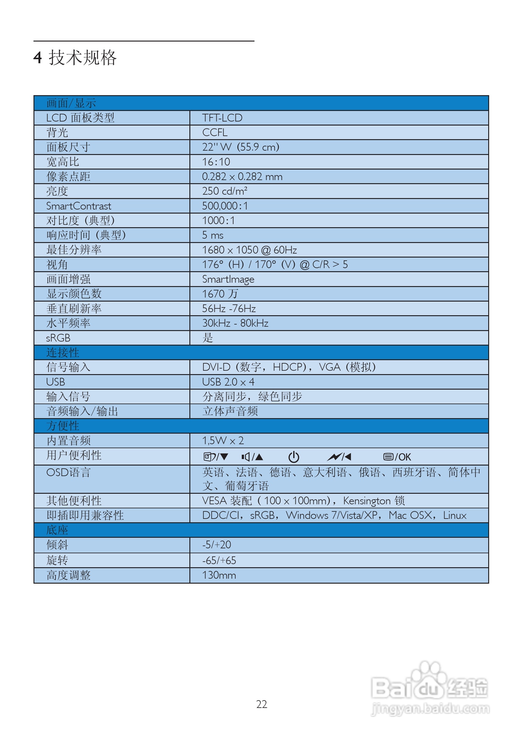飞利浦220P2EB/93液晶显示器使用说明书:[3]