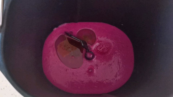 火龙果椰蓉花环手撕面包