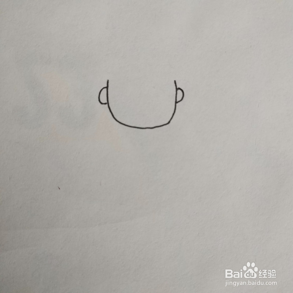简笔画卷发彩虹女孩