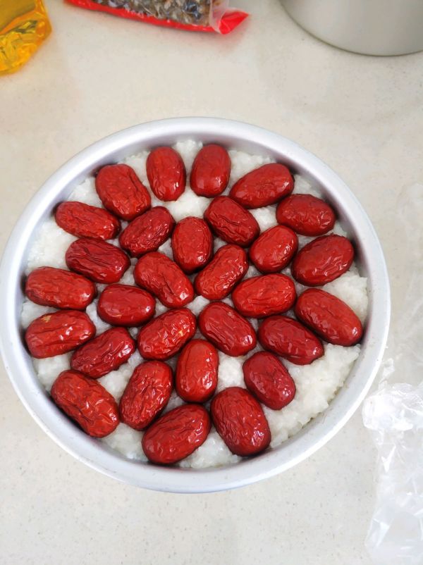 红枣蜜豆糯米切糕