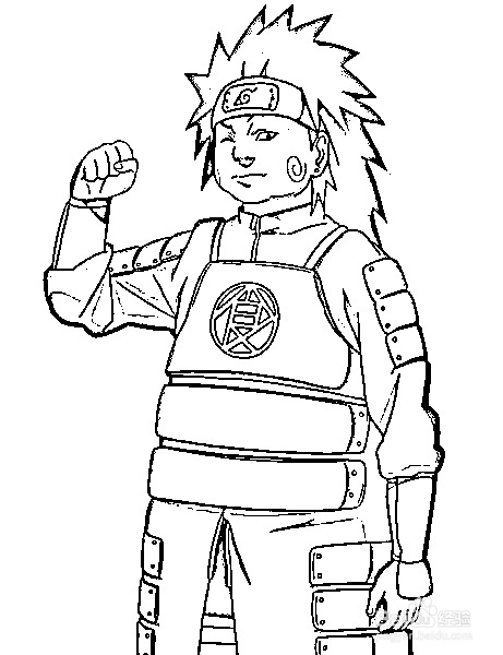 简笔画动漫人物火隐忍者秋道丁次的画法