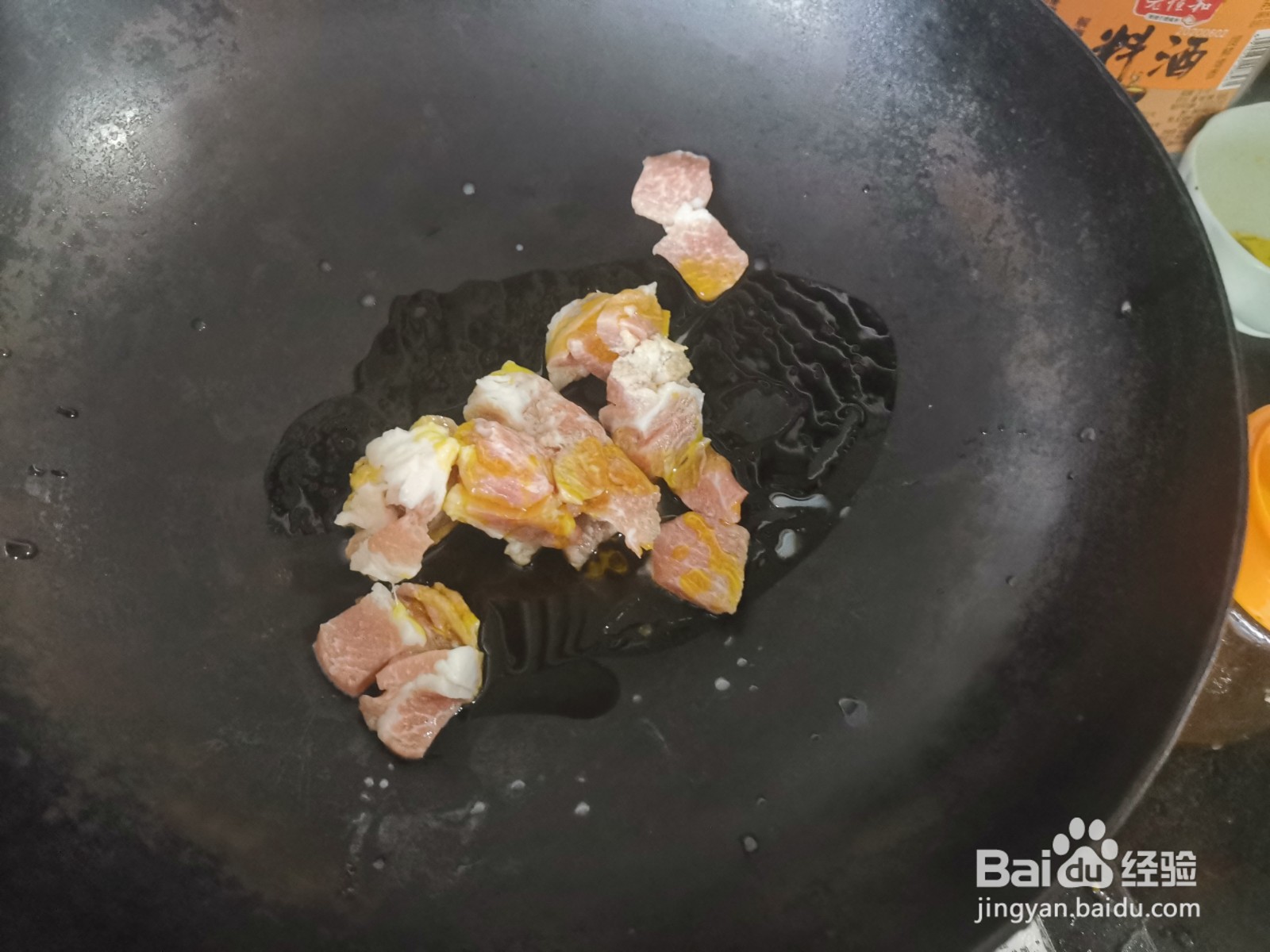 猪肉大虾炒白菜片