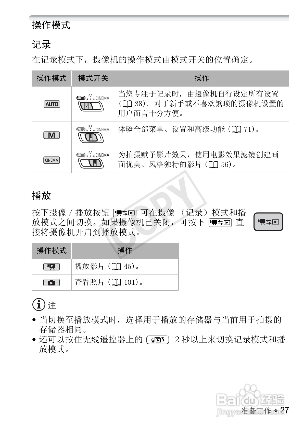 佳能LEGRIA HF M400数码摄像机使用说明书:[3]