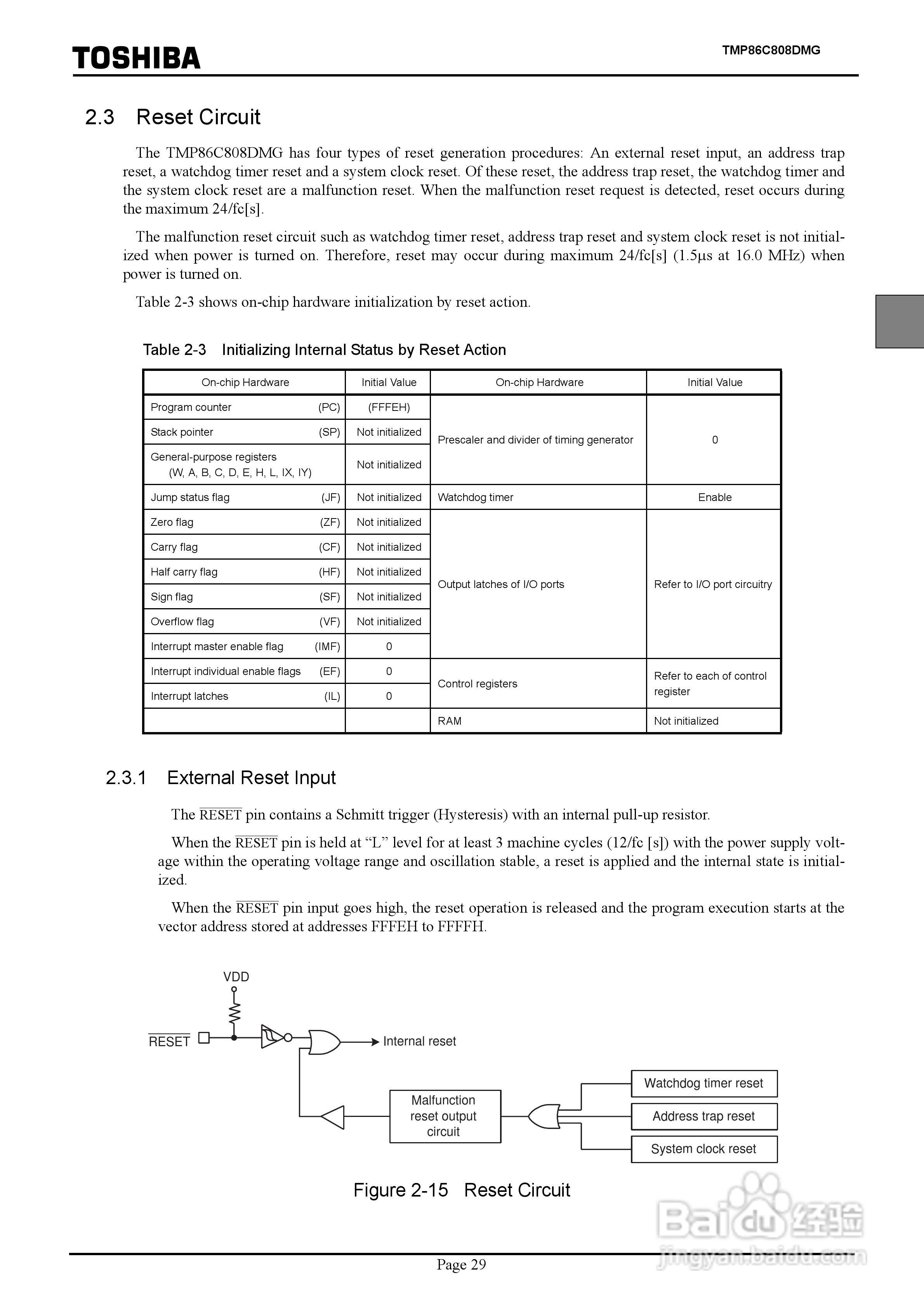 TOSHIBA TMP86C808DMG微处理器说明书:[4]
