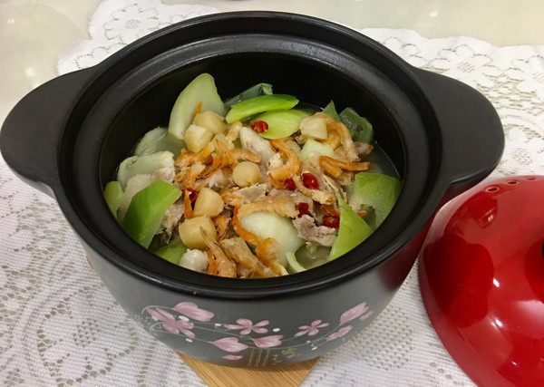 干贝虾米芥菜煲