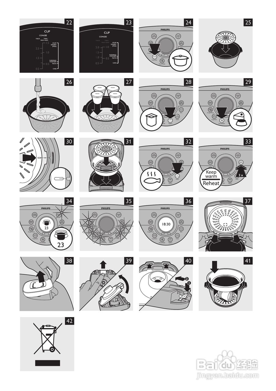 PHILIPS HD4768/ HD4766电饭煲使用说明书:[5]