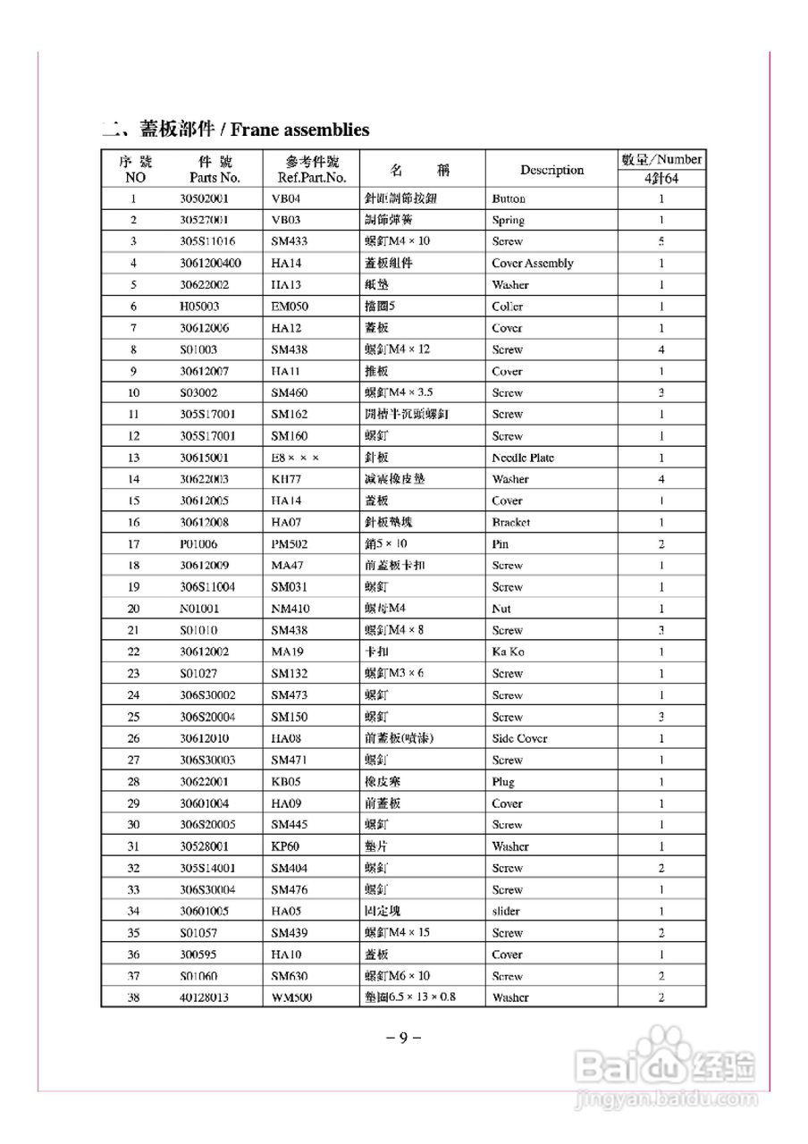 JK-8008HF型多针缝纫机使用说明:[2]