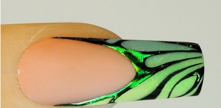 指尖抽象画美甲