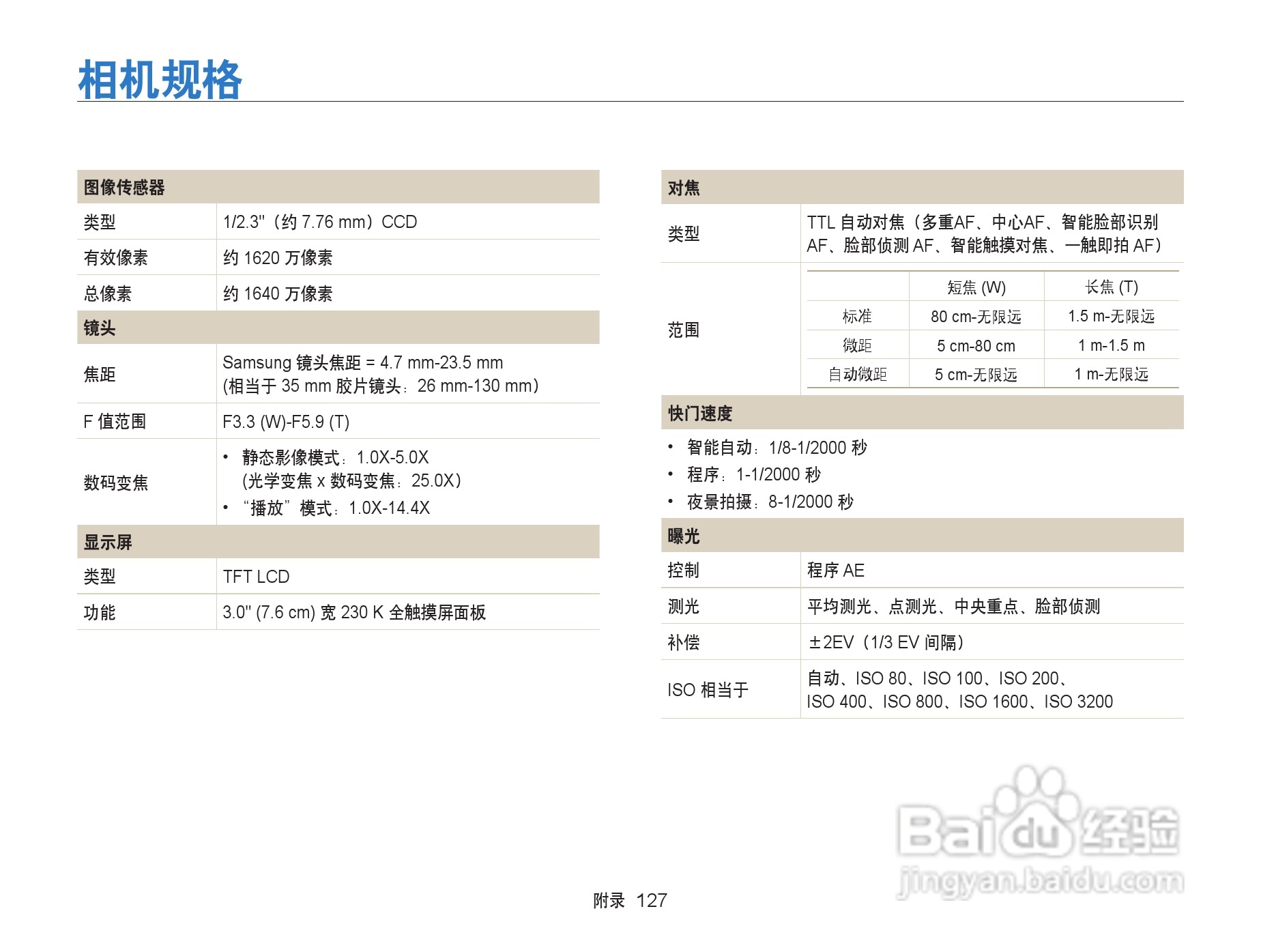 三星ST6500数码相机使用说明书:[13]