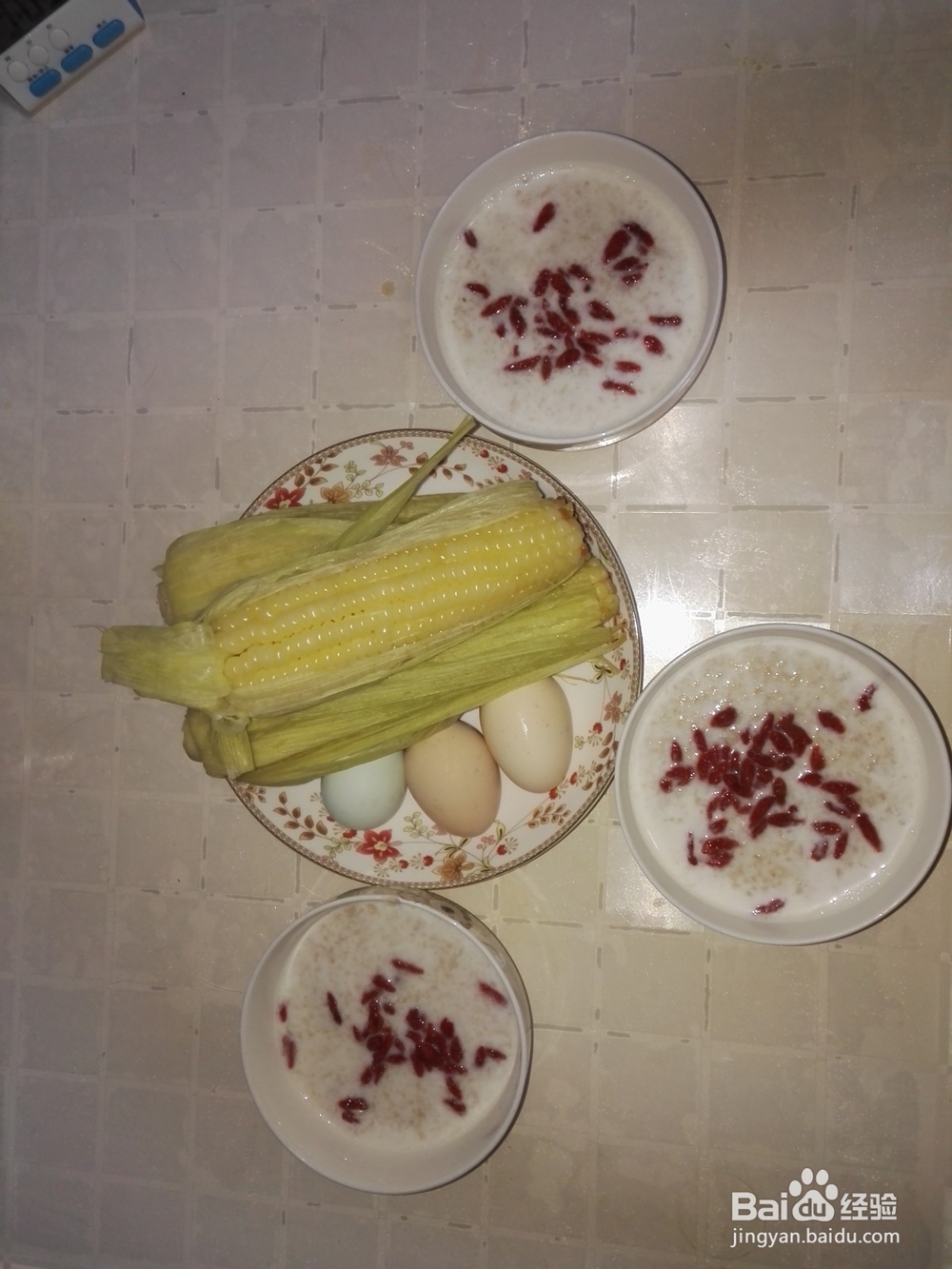 快速营养低热量早餐——燕麦牛奶+玉米+鸡蛋