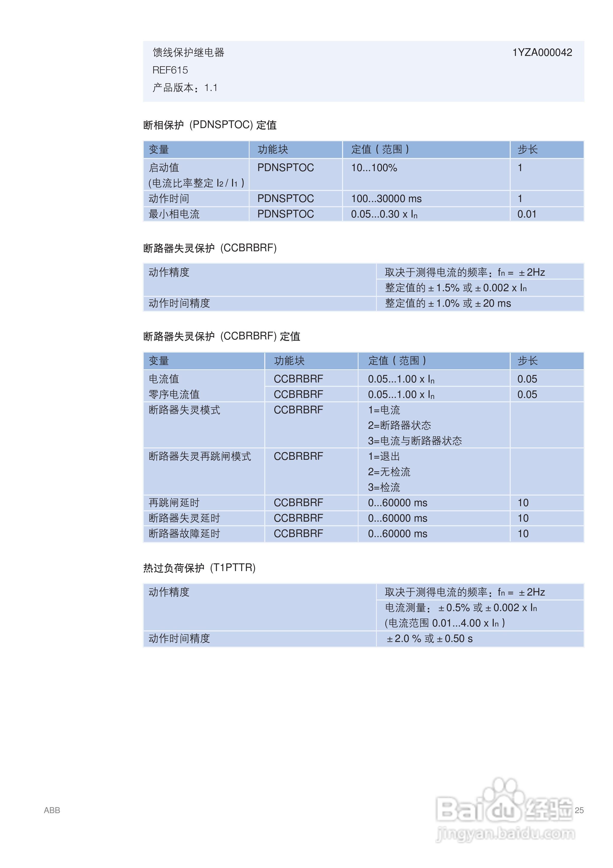 ABB REF615馈线保护继电器说明书:[3]