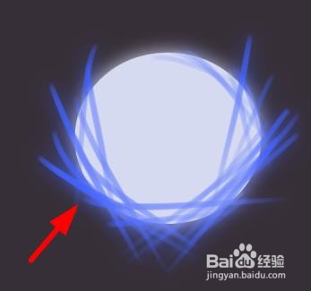 画一个发光的装饰球
