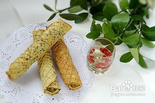 【蛋卷烤盘】芝麻蛋卷