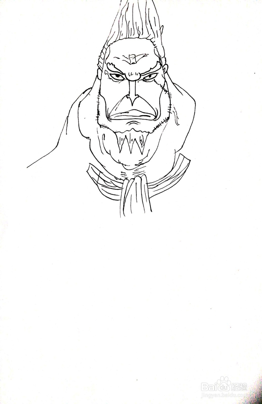 《航海王》系列之钢骨空简笔画