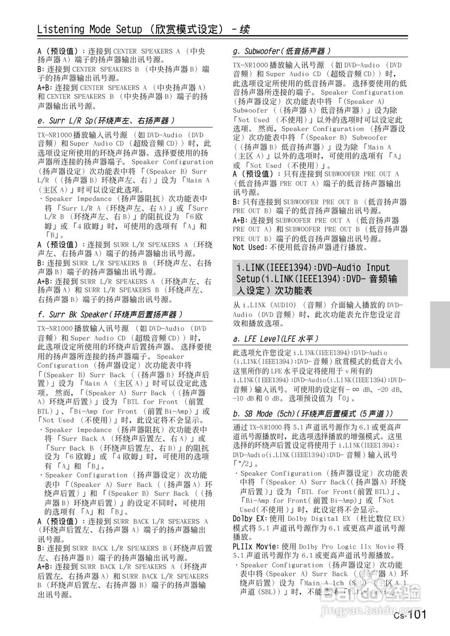 安桥AV接收机TX-NR1000型使用说明书:[6]