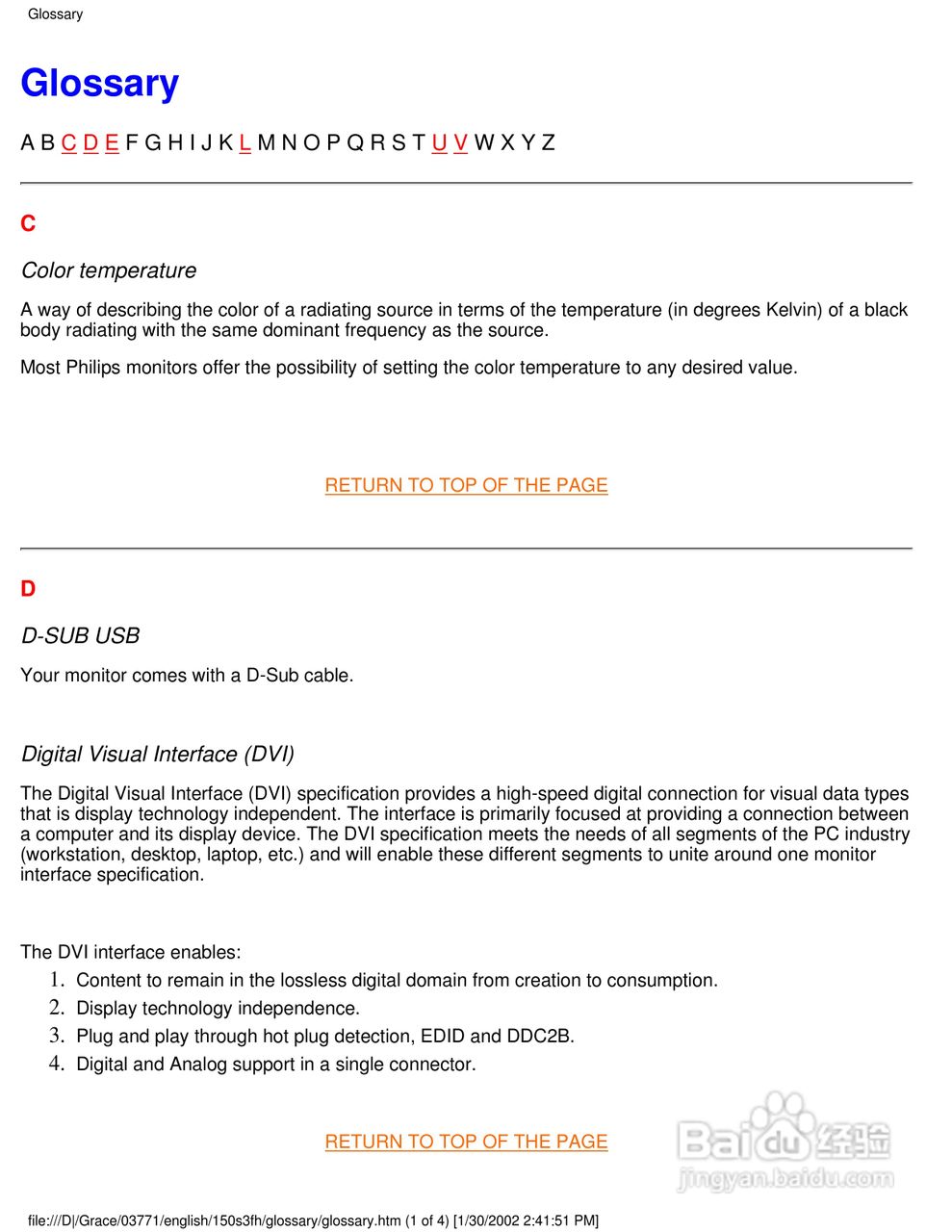 飞利浦150S3H彩显用户手册:[2]