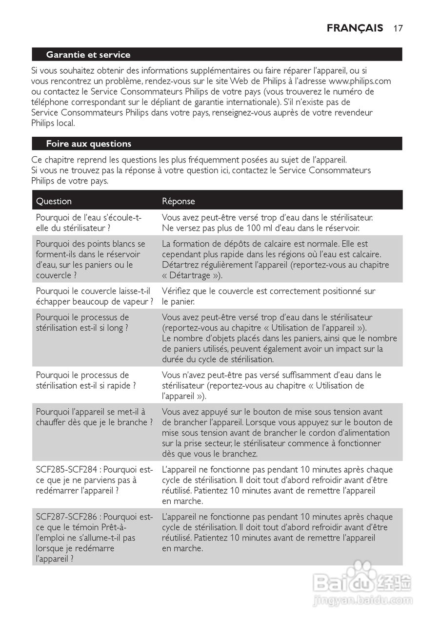 PHILIPS SCF285电子蒸汽消毒锅说明书:[2]