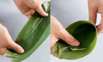 北方豆沙粽子的包法