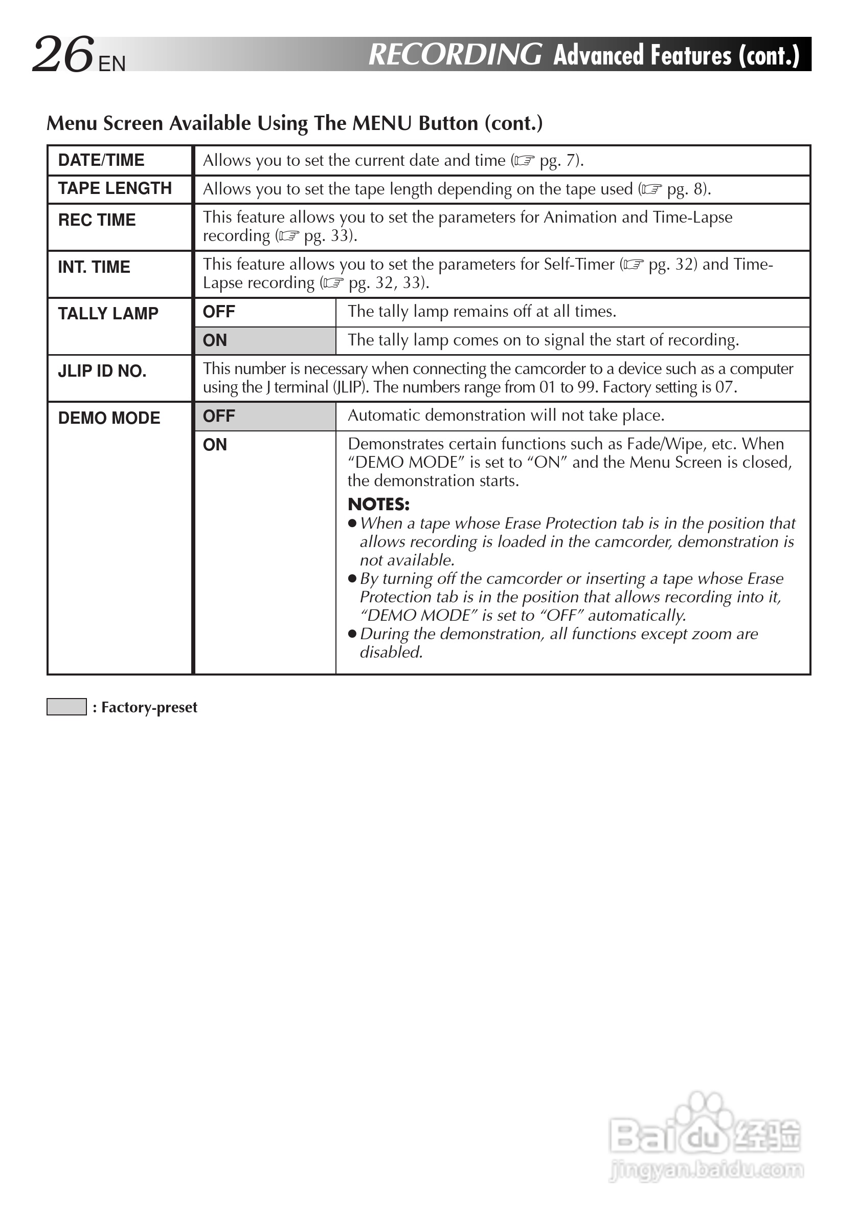 胜利JVC GR-FX505数码摄像机使用说明书:[3]