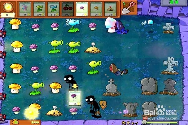 植物大战僵尸通全关的攻略。（十六第2---6关）