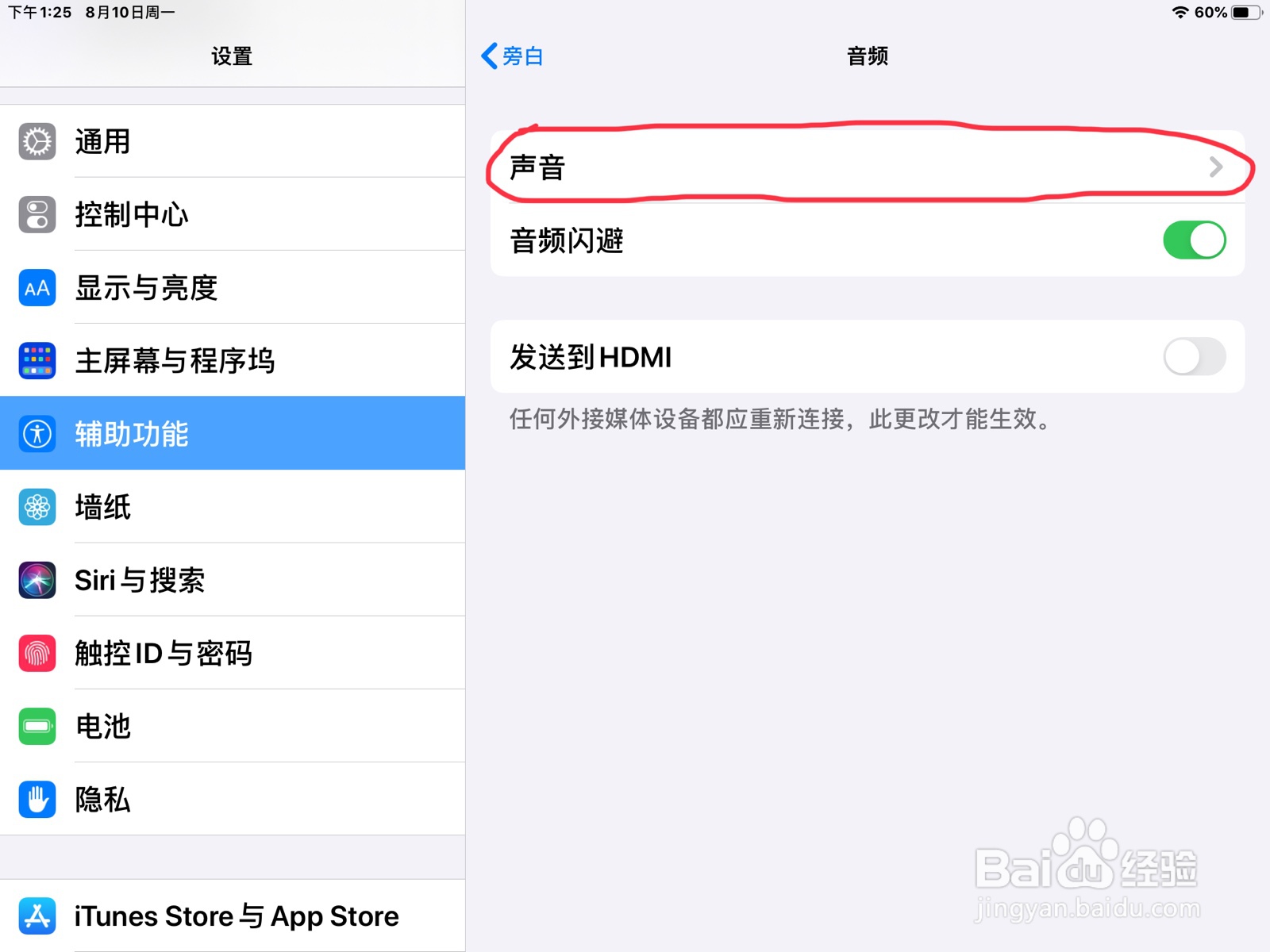 iPad怎么在旁白设置下一个转子的预览