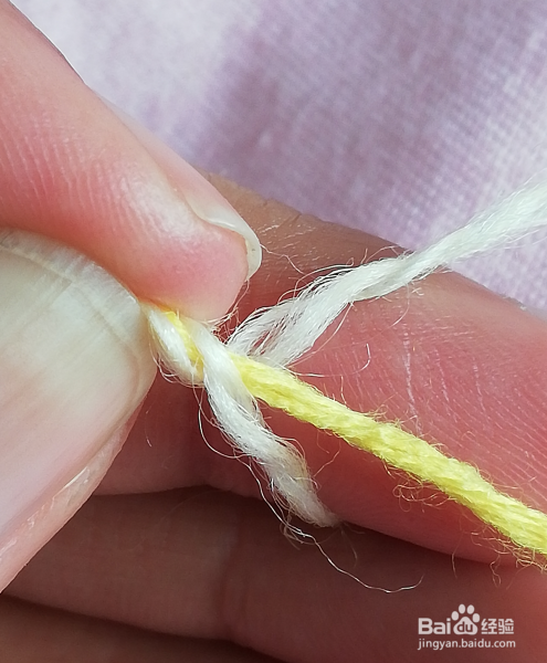 围巾织完一团怎么接线