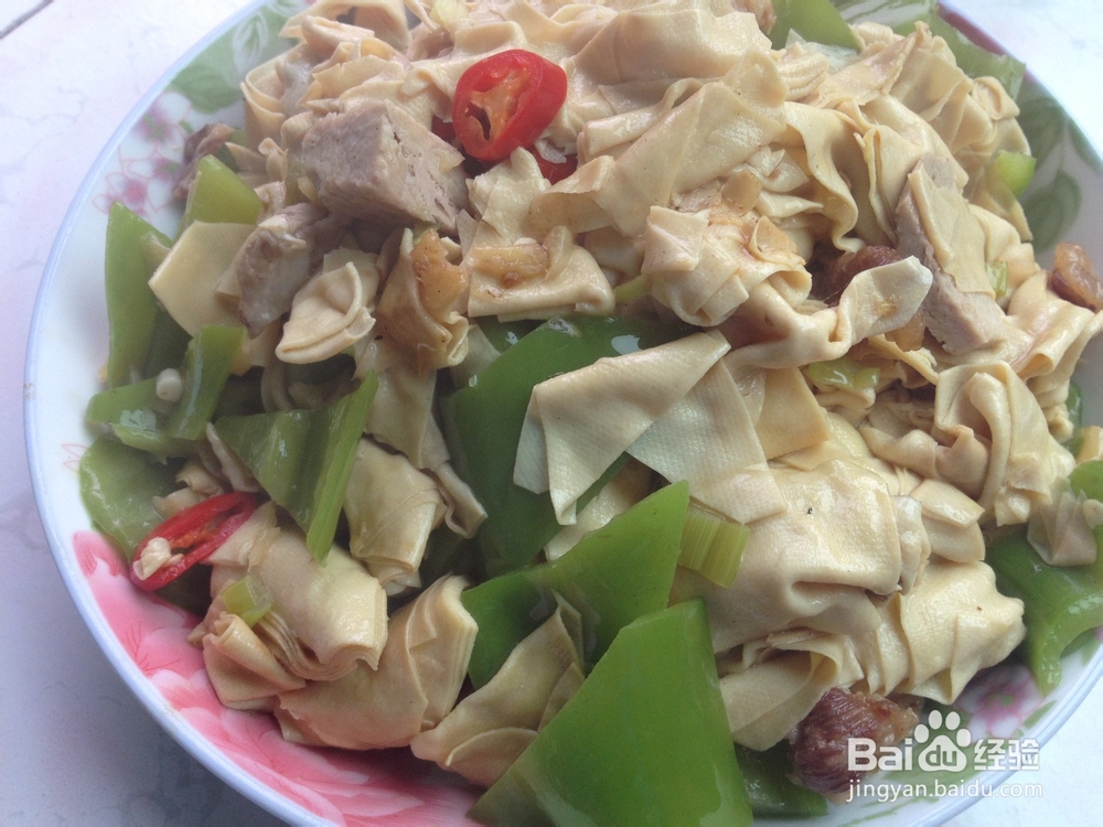 尖椒炒干豆腐的做法——家常菜