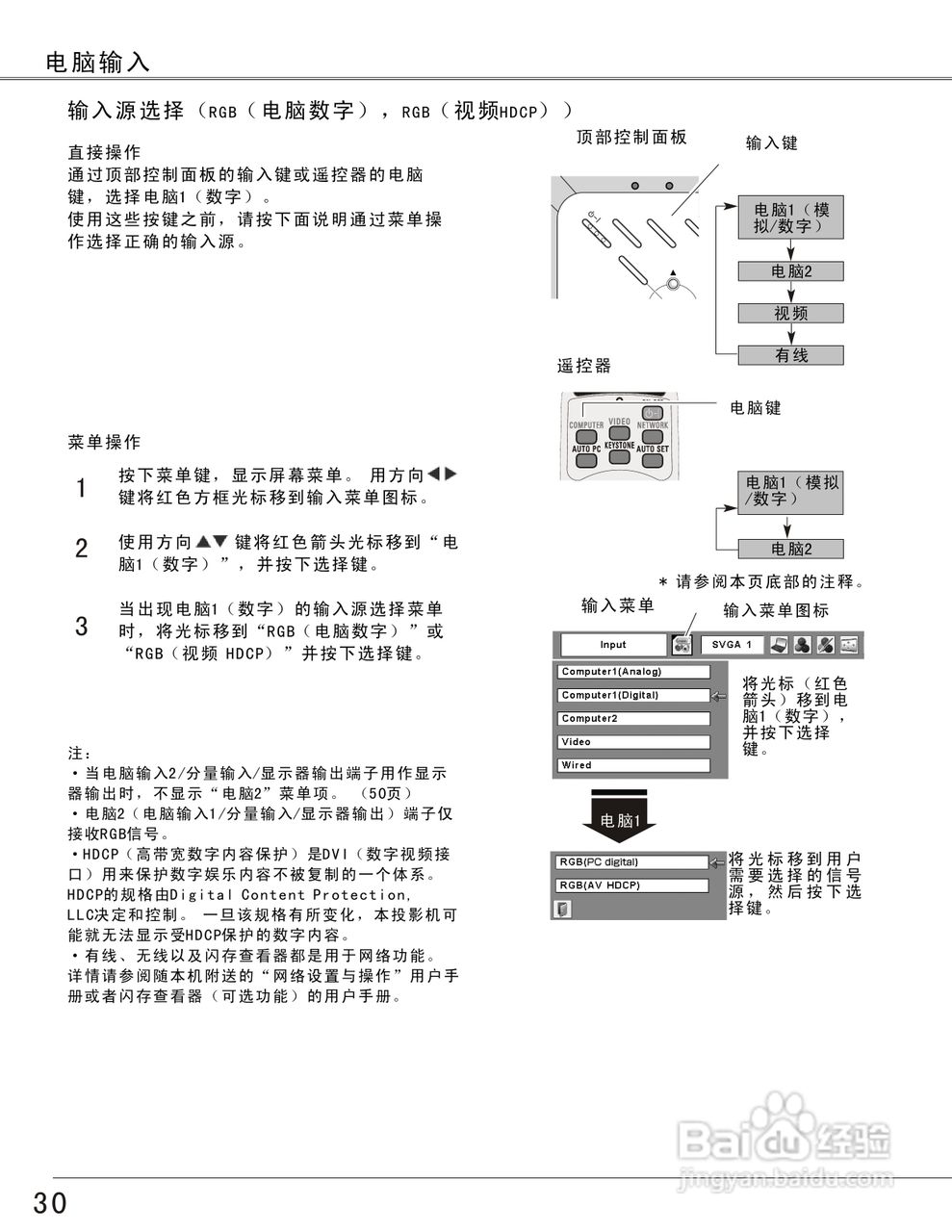 EIKI爱其 LC-XB27N投影机说明书:[3]