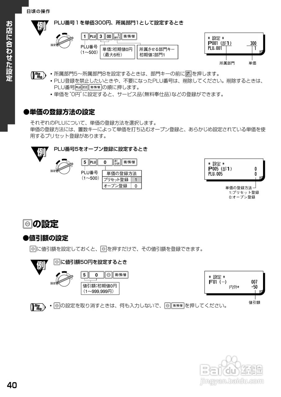 SHARP XE-A20收银机说明书:[5]