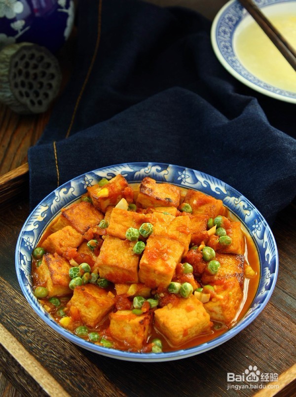 教你简单做番茄炖豆腐