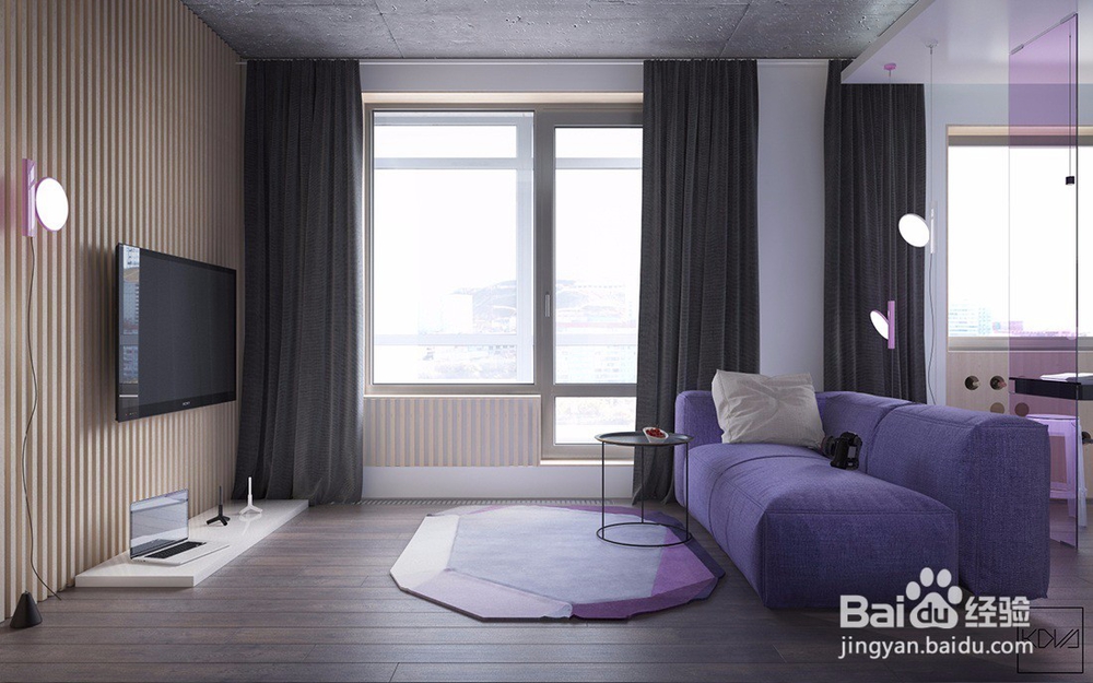 大胆的装饰主题,小公寓的软装设计