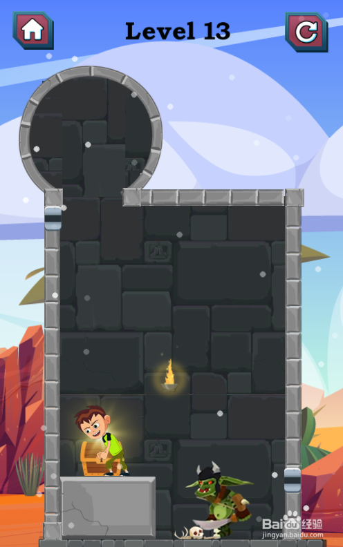 怎样帮助Ben10让其获得宝箱（Level 13）