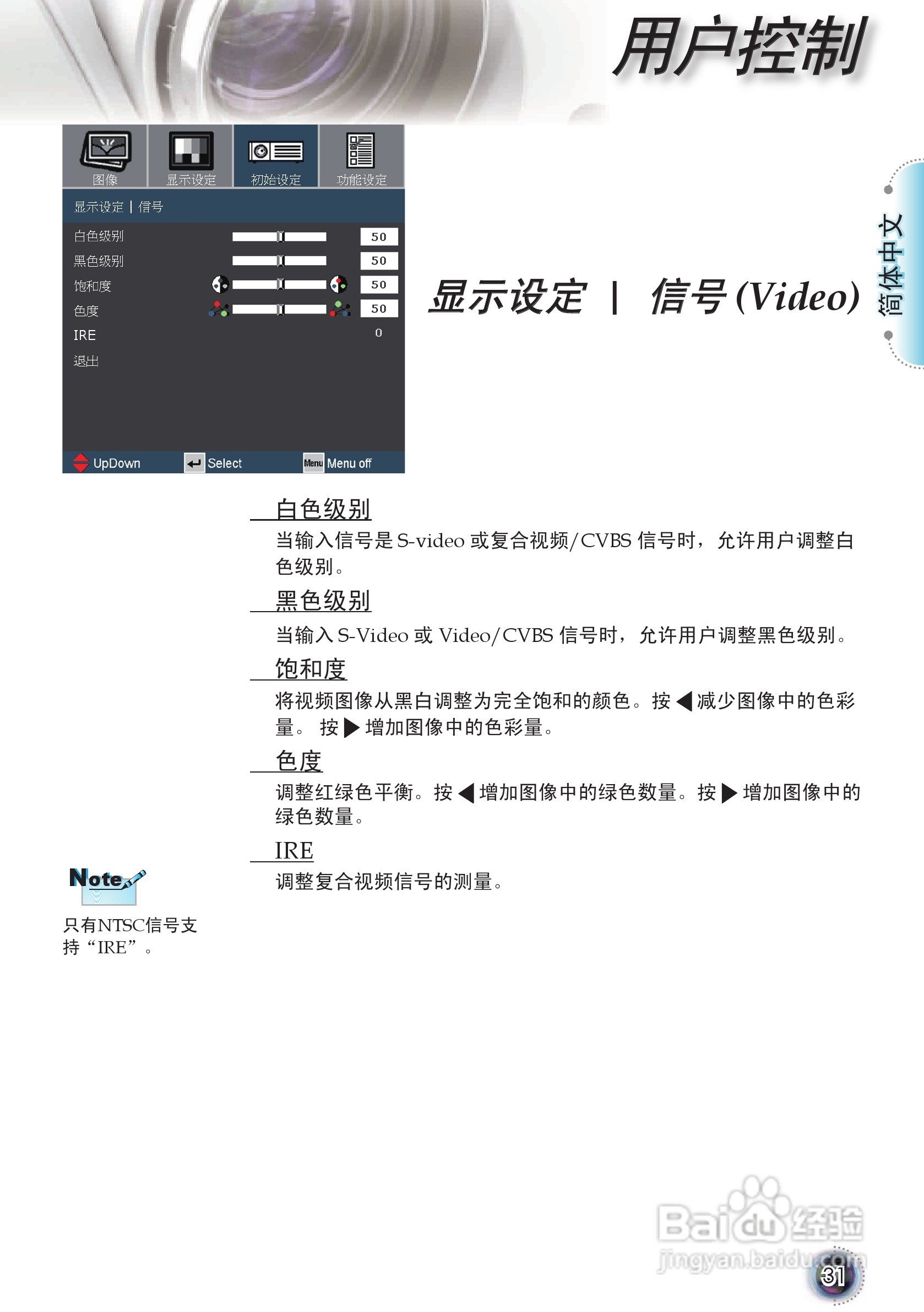 奥图码 EP1080投影机说明书:[4]