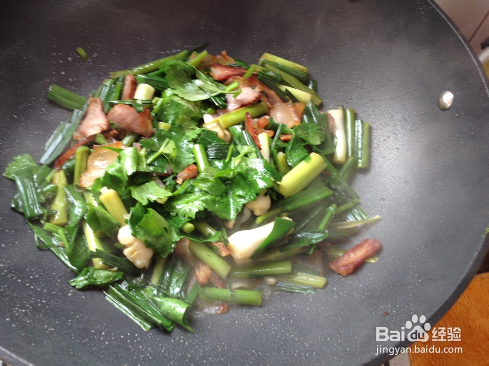 腊肉炒蒜苗怎么做