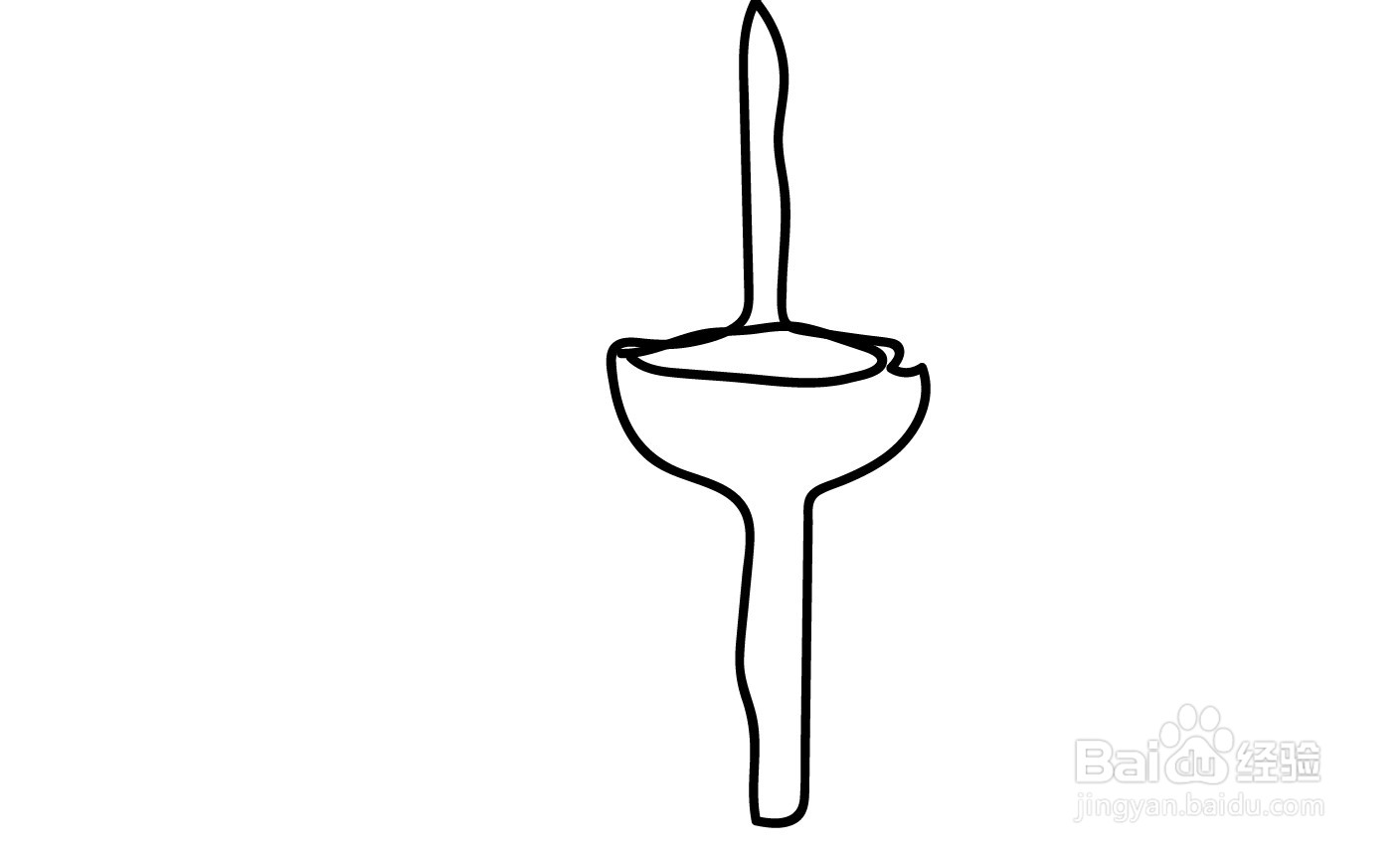 古代人物烛台的简笔画