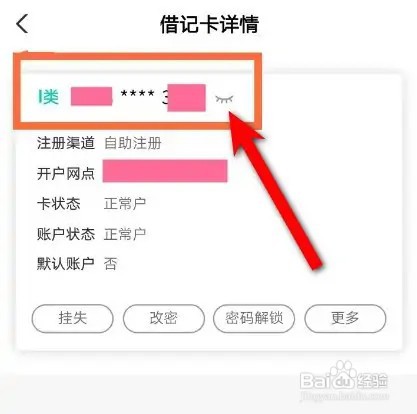 在农业银行app里面如何查看卡号？