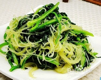 家常粉丝菠菜的做法