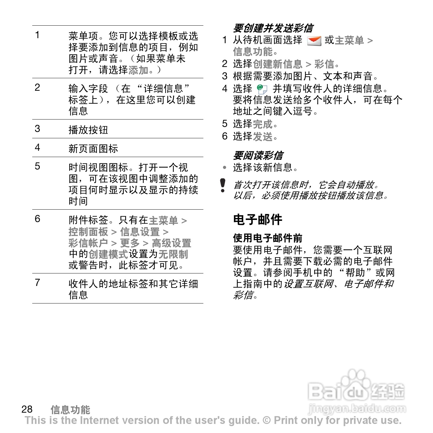 索尼爱立信P1C手机使用说明书:[3]