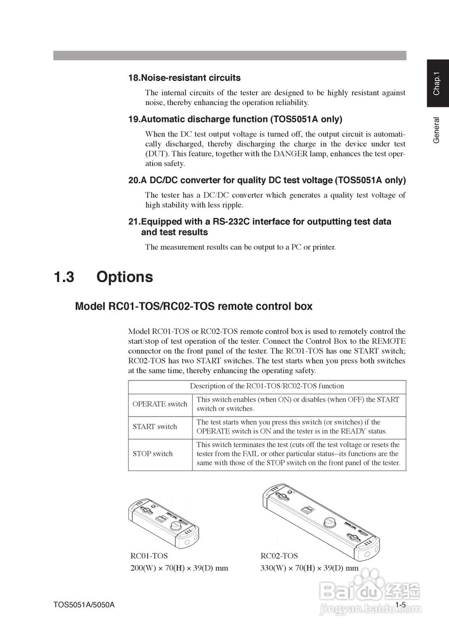 日本菊水TOS5051A/5050A耐压测试仪英文版说明书:[2]