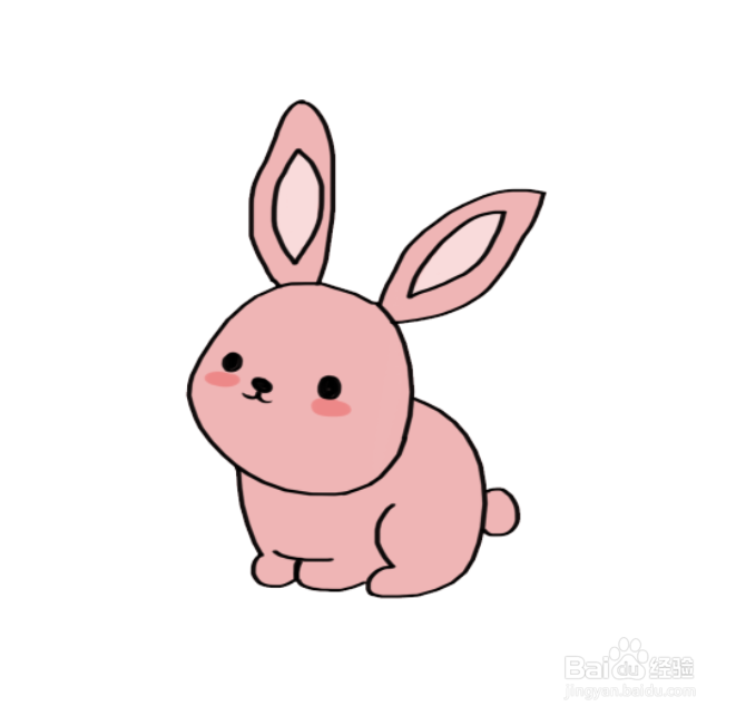 兔子涂什么颜色好看图片