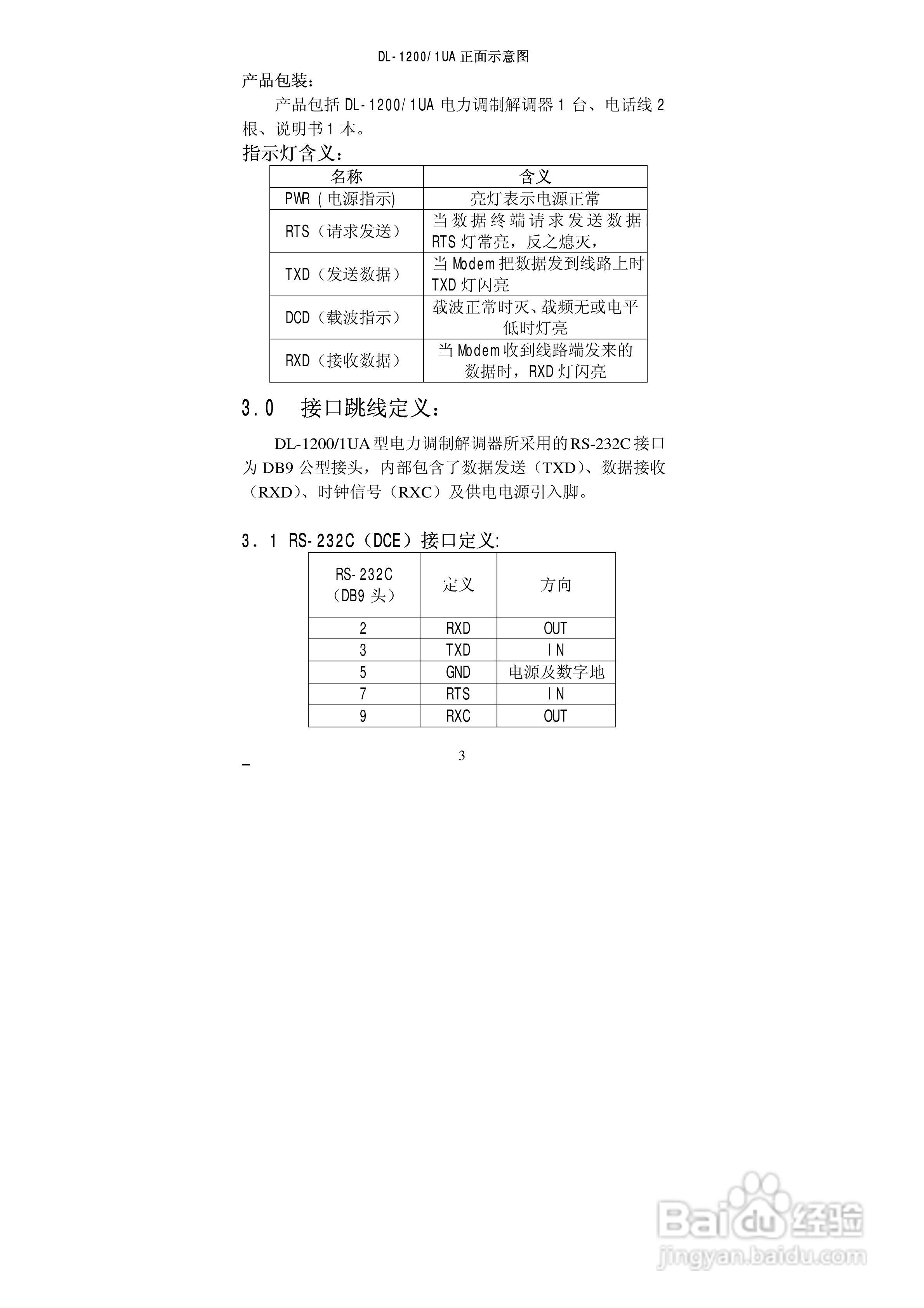 美国FUTEK Model DL-1200/1UA电力调制解调器用户手册:[1]