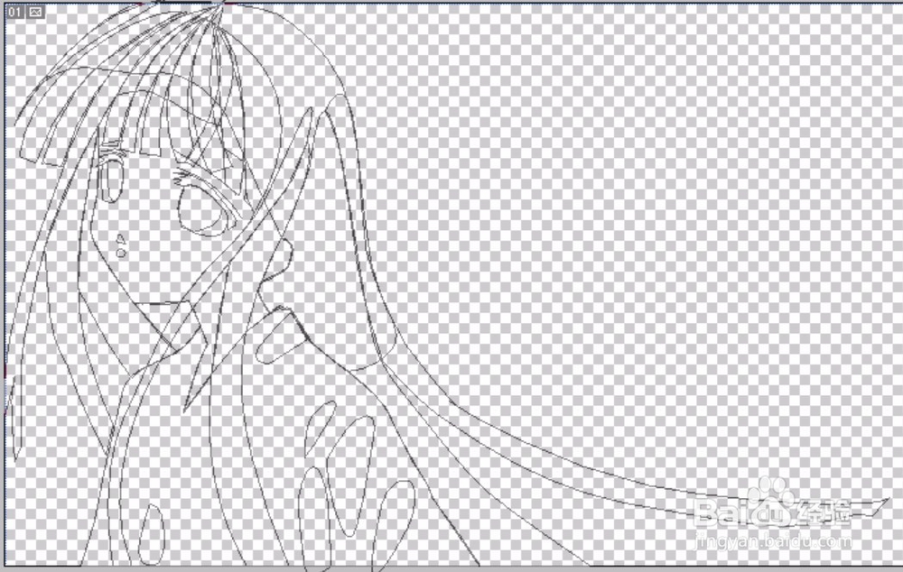 卡通美少女图片