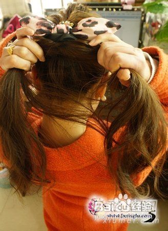 韩系公主式蓬头马尾扎发