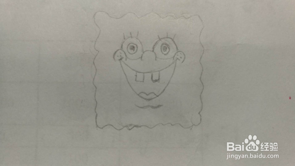 简笔画——海绵宝宝