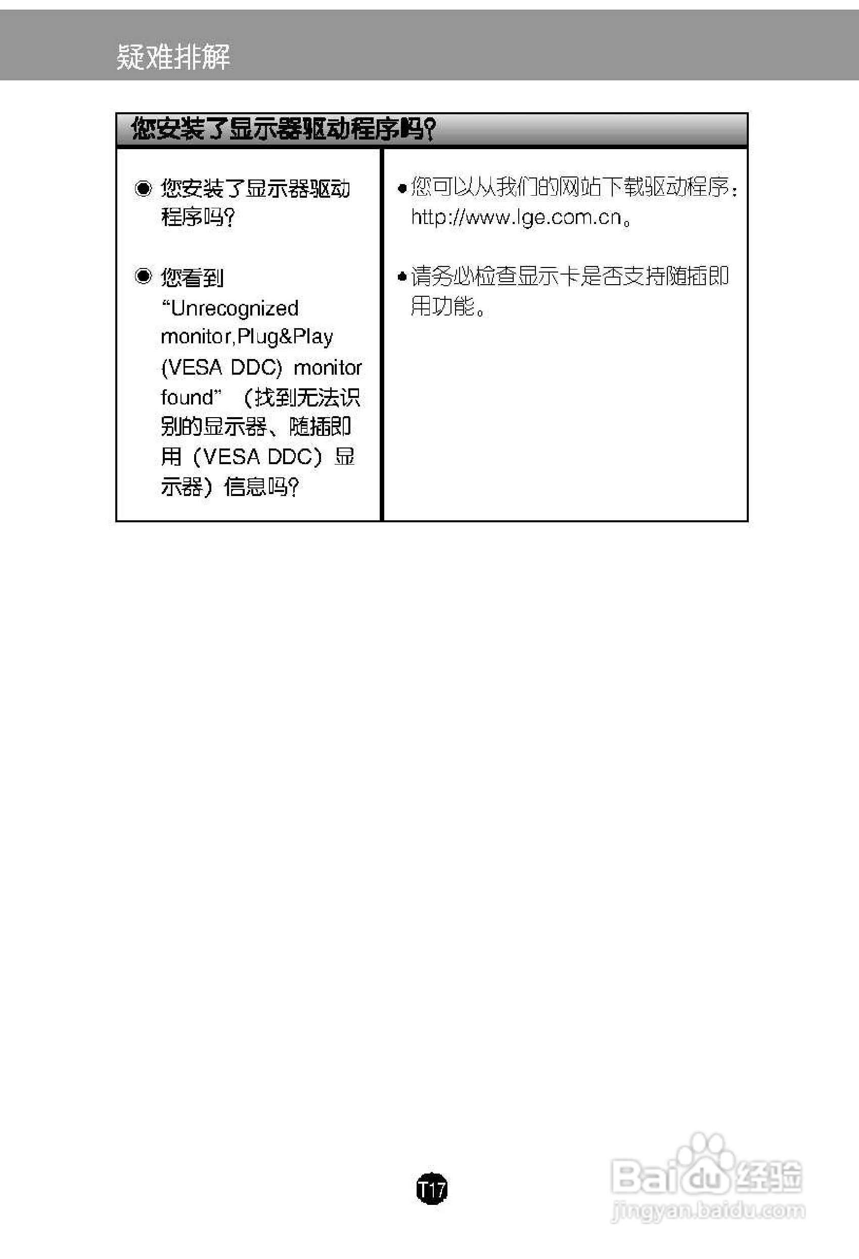 LG L1719C液晶显示器使用说明书:[2]