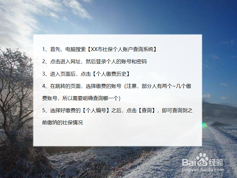 如何查询社保个人账户明细