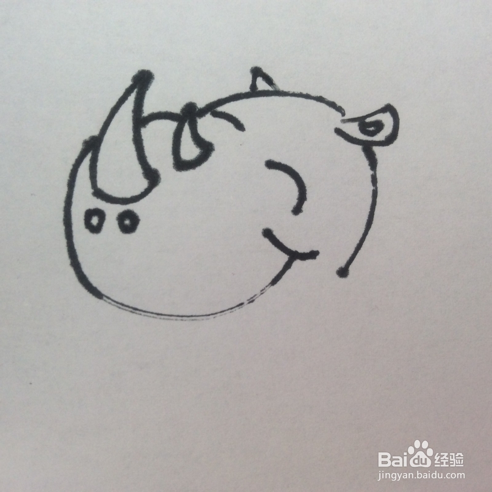 怎么画犀牛的儿童画犀牛的儿童画怎么画呢
