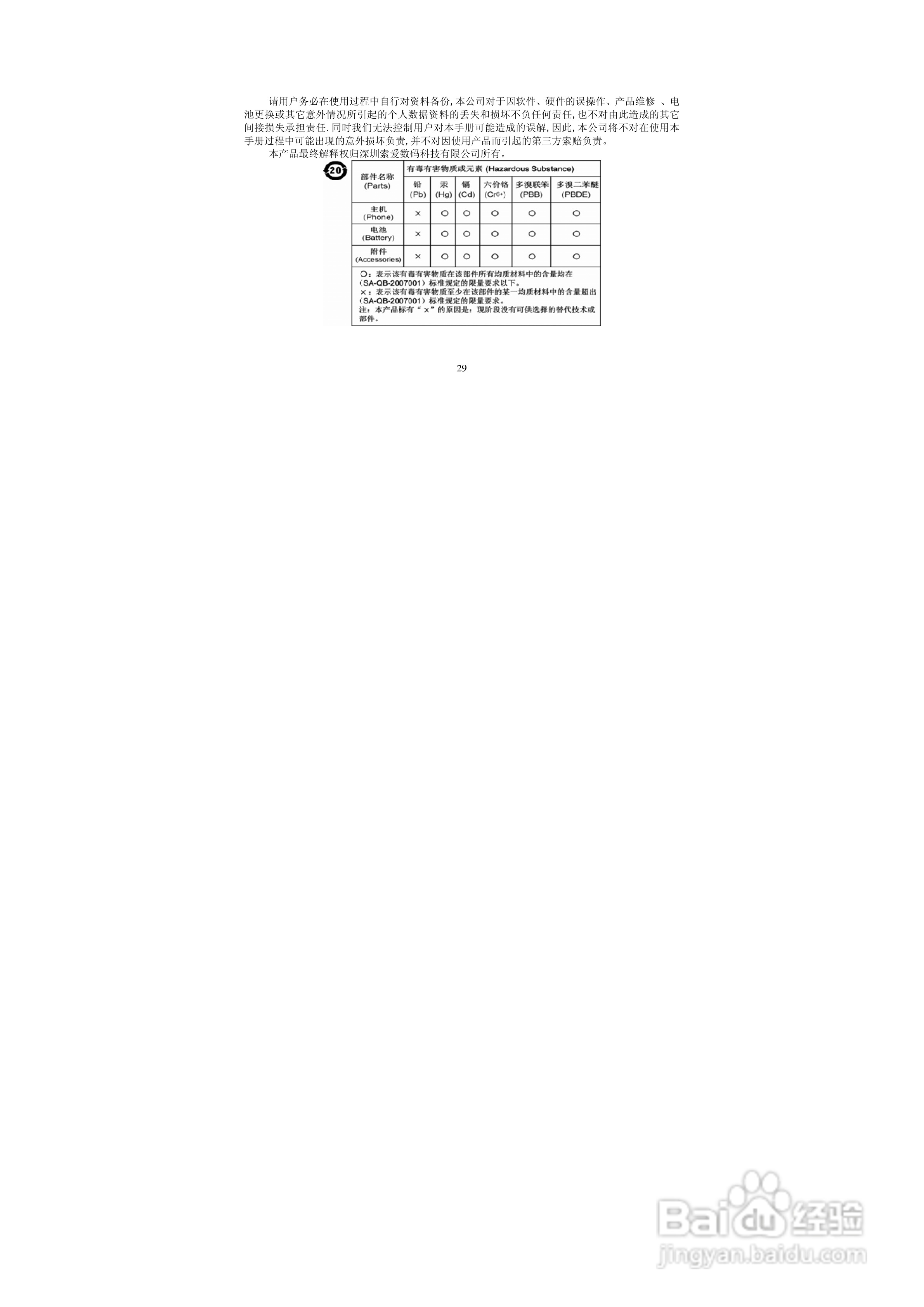 索爱T-930 MP4播放器使用说明书:[3]