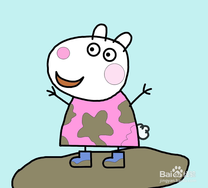 怎么画小羊苏西简笔画