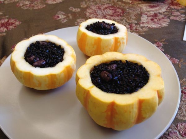 小南瓜蒸血懦米